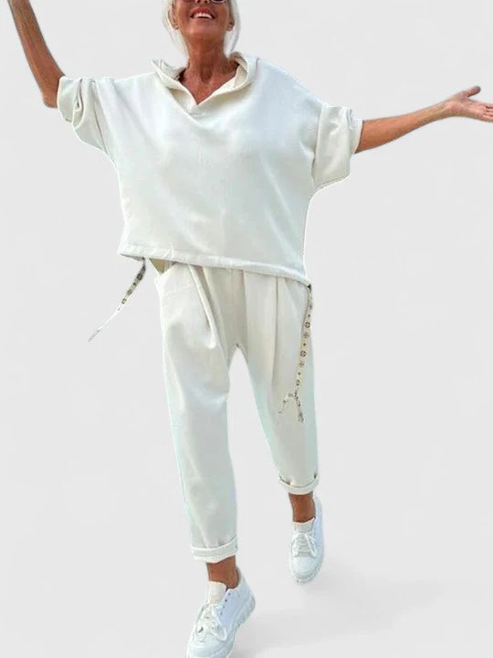 Sally | Comfortable Hooded Sweatshirt Set - Image 4