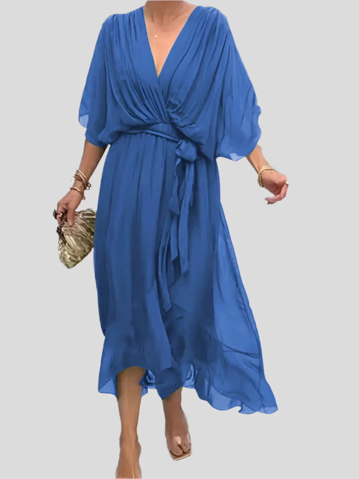 Gentle Tiered Ruffle Midi Dress - Image 24