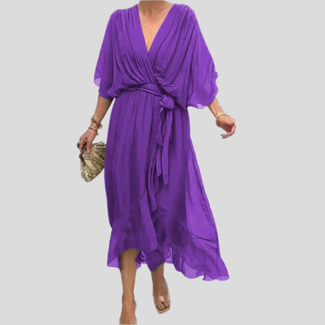Gentle Tiered Ruffle Midi Dress - Image 25