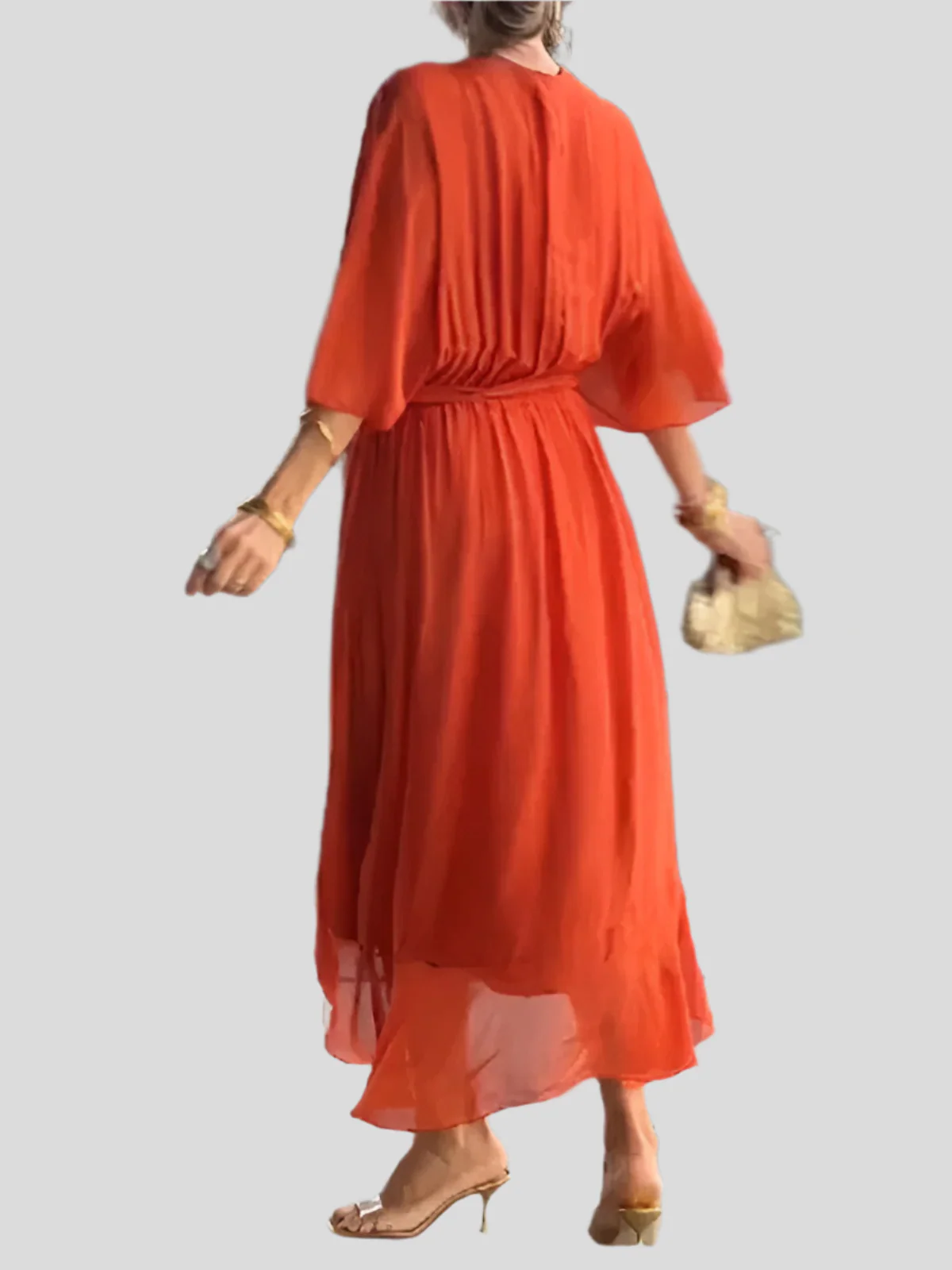 Gentle Tiered Ruffle Midi Dress - Image 5