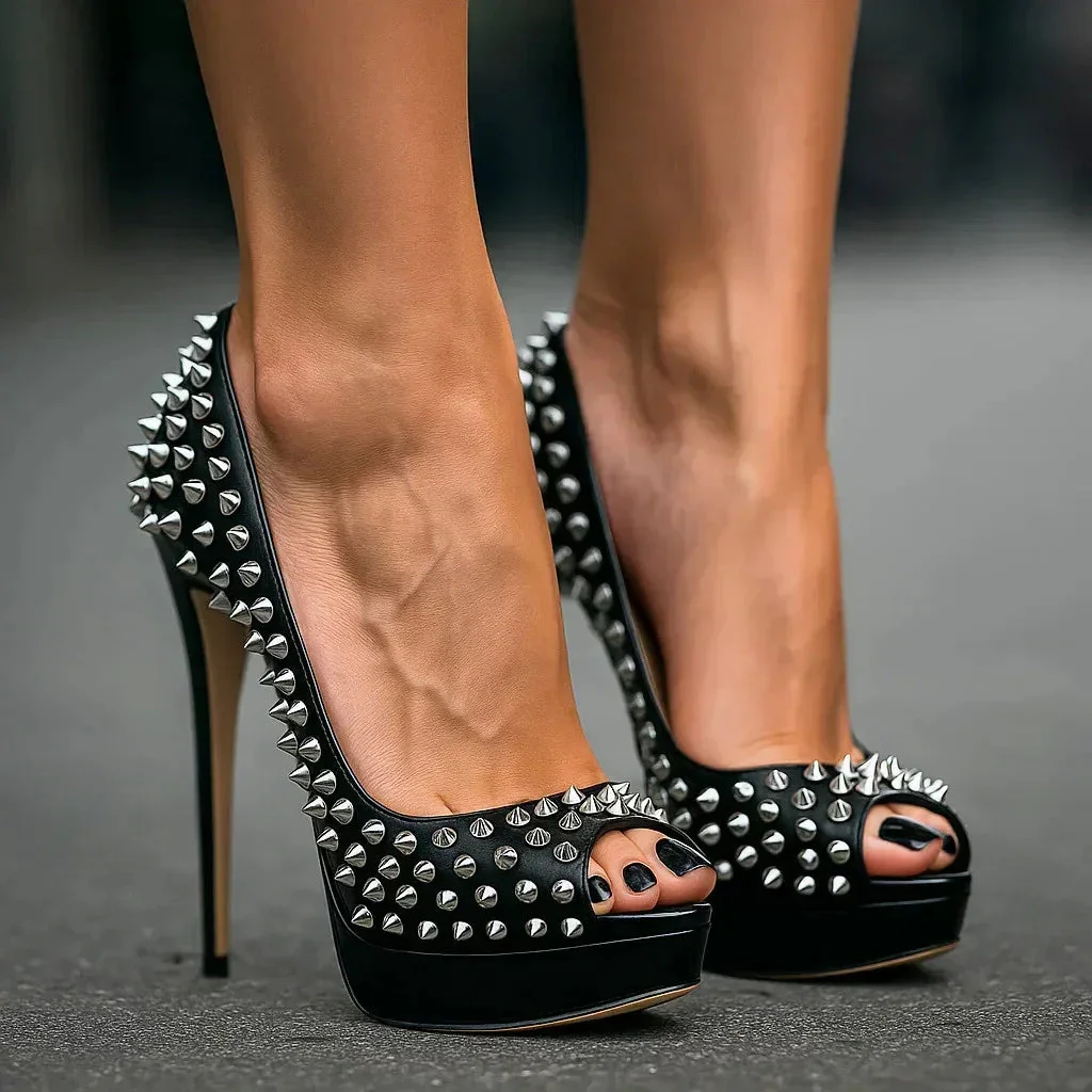 RENA REIGN STUDDED HEELS - Image 2