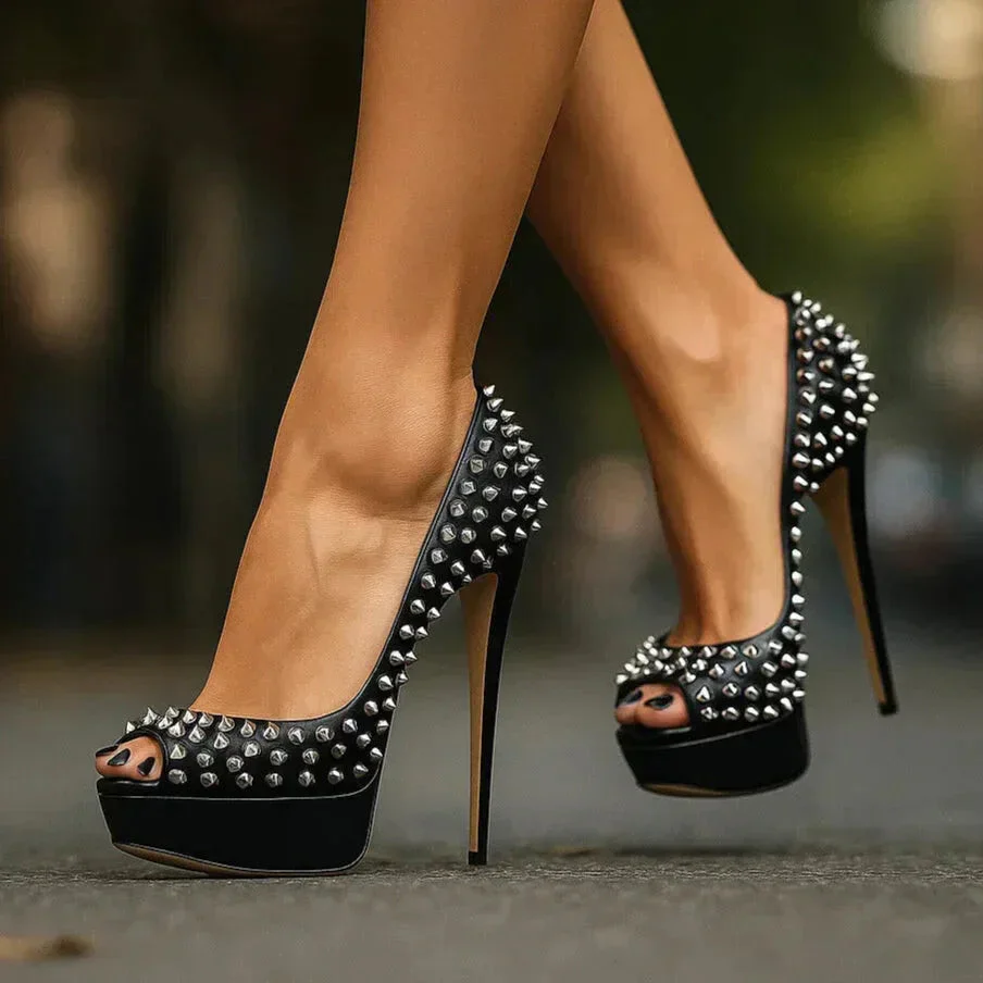 RENA REIGN STUDDED HEELS - Image 4