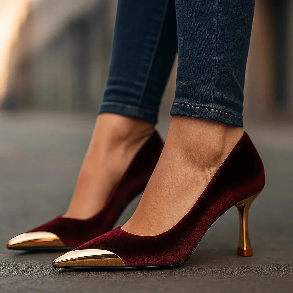AVELINE GOLD-POINT PUMPS - Image 3