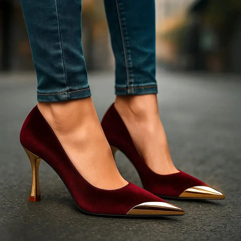 AVELINE GOLD-POINT PUMPS - Image 4