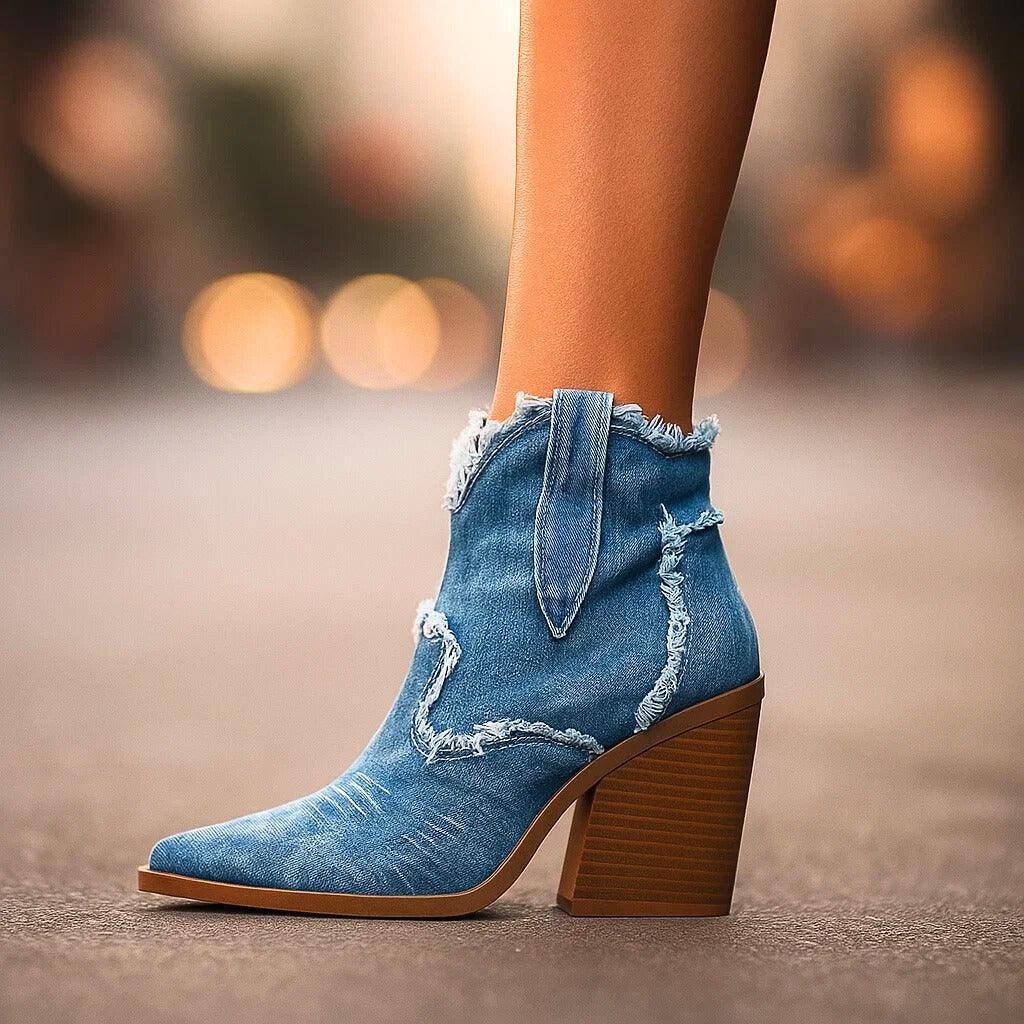 DAKOTA LYNN DENIM BOOTS - Image 3