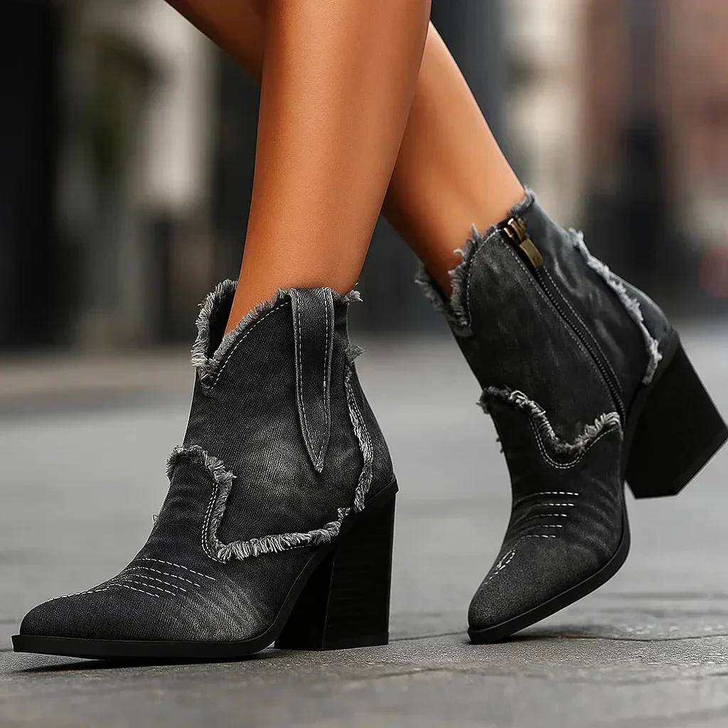 DAKOTA LYNN DENIM BOOTS - Image 5