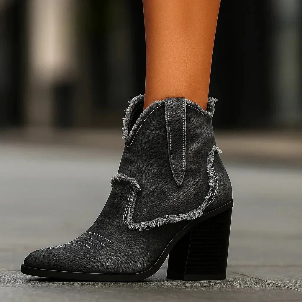 DAKOTA LYNN DENIM BOOTS - Image 6