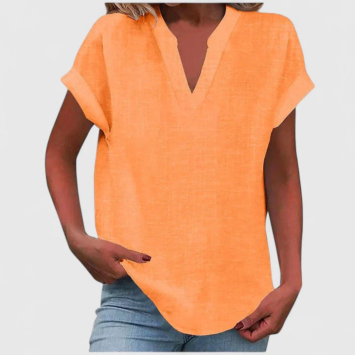 Xavinah | Comfortable V-Neck Blouse - Image 16
