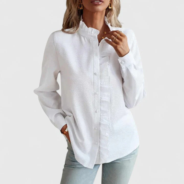 Yasmine | Sophisticated Long Sleeve Blouse - Image 3