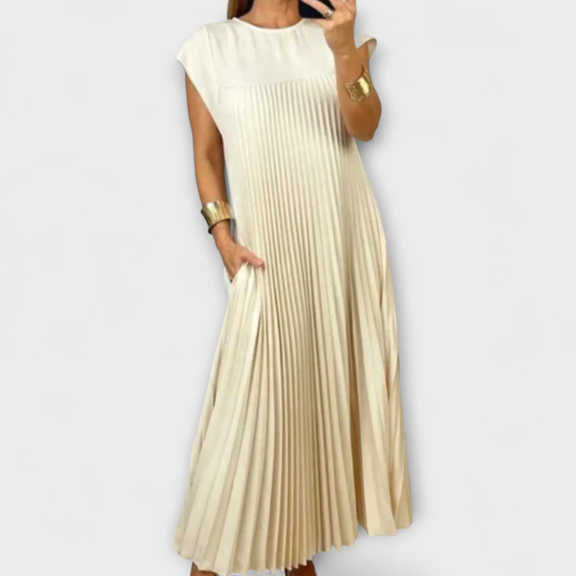 Zairelle – Elegant Pleated Dress - Image 7